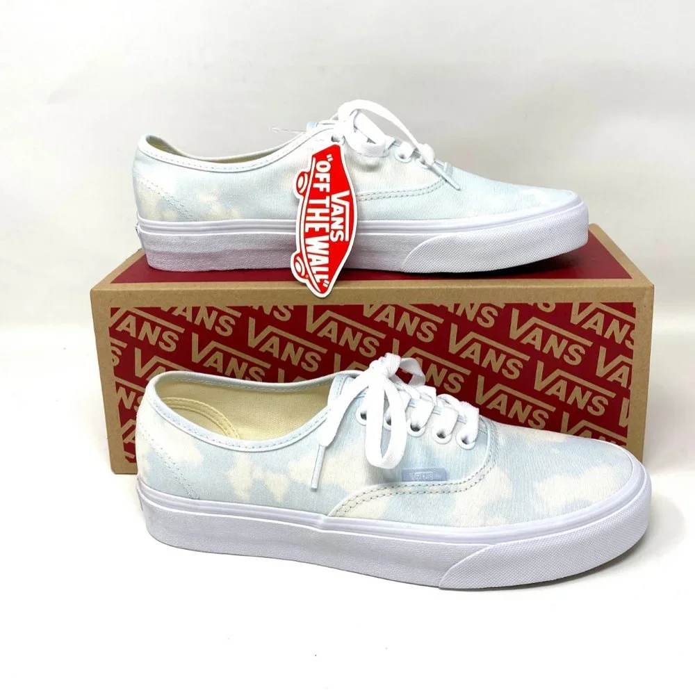 💖MEGA SALE💖VANS Women  VN0A348A3XO Authentic Bleach Wash Ballad Blue Canvas